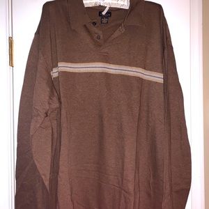 Van Heusen brown polo sweater